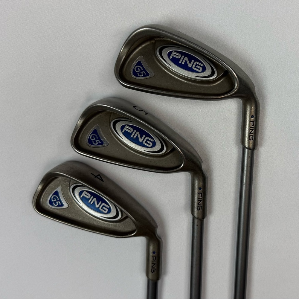 Ping G5 Partial Iron Set 4-6 Blue Dot Regular Flex Graphite Shaft Right Handed